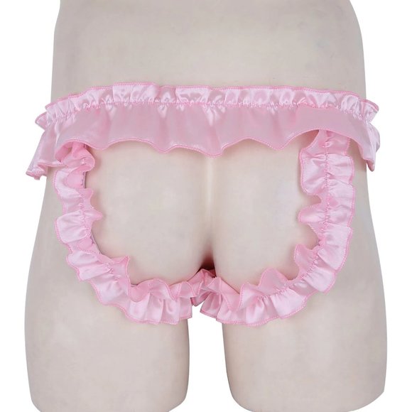 New Men's Satin and Lace Jockstrap Underwear 3 Sizes - Picture 2 of 5